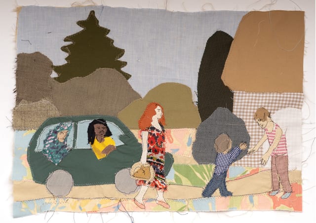Ren’s whole family arrives at the holiday house to surprise them, picture book about big diverse families